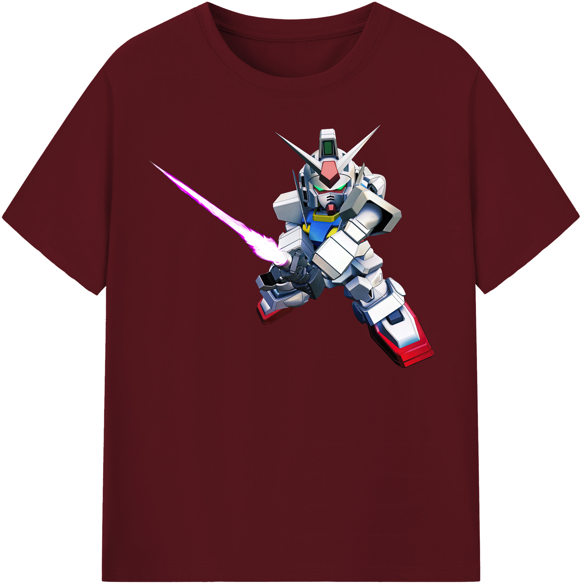 （画像用） 機動戦士ガンダム Mobile Suit Gundam 綿100％半袖Tシャツ（フロントプリント）
